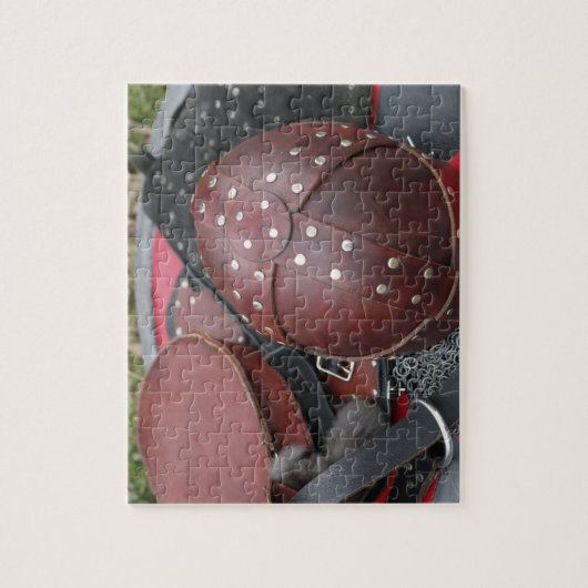 Tabletop RPG | Fantasy LARP Leather Armor Legpuzzel (Verticaal)