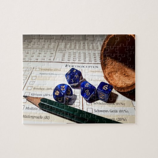 Tabletop RPG | Fantasy Role Player Character Sheet Legpuzzel (Horizontaal)