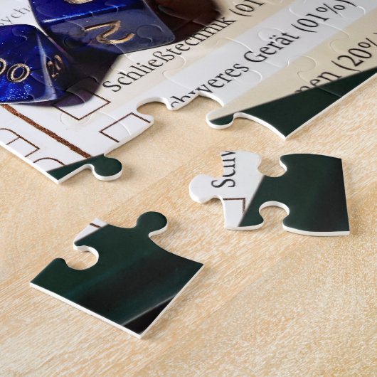 Tabletop RPG | Fantasy Role Player Character Sheet Legpuzzel (Zijkant)