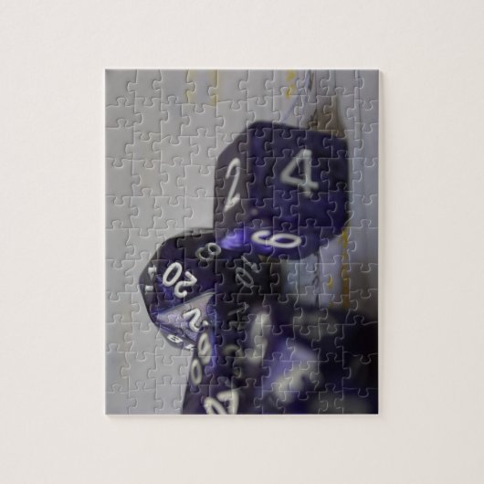 Tabletop RPG | PNP Fantasy Role Player Blue Dice Legpuzzel (Verticaal)