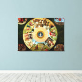 Tabletop van de zeven doodzonnen canvas afdruk (Insitu (Houten vloer))