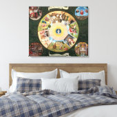 Tabletop van de zeven doodzonnen canvas afdruk (Insitu (Slaapkamer))