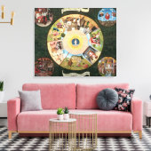 Tabletop van de zeven doodzonnen canvas afdruk (Insitu (Woonkamer))