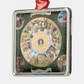 Tabletop van de zeven doodzonnen metalen ornament (Links)
