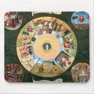 Tabletop van de zeven doodzonnen muismat
