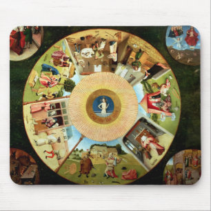 Tabletop van de zeven doodzonnen muismat