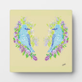 Tabletop W/Canvas: Blauwe vogelpest van geluk Pla Fotoplaat (Voorkant)