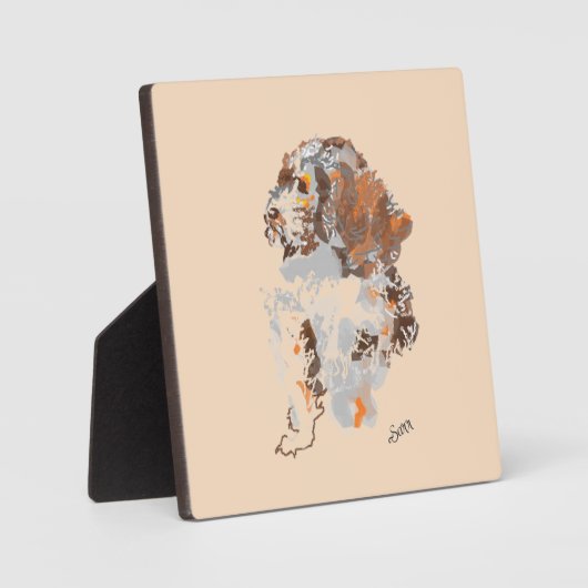 Tabletop W/Canvas: Een vriend dichtbij - Plaque Fotoplaat (Voorkant)