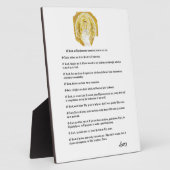 Tabletop with Easel Saint John Chrysostom Prayer . Fotoplaat (Zijkant)