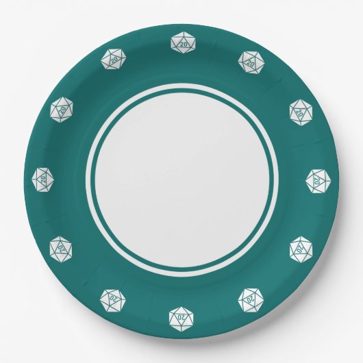 Tabletopafbeelding in Bord Blauwgroen papier (Voorkant)