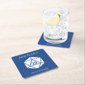 Tabletopafbeelding in Onderzetter blauw papier (Insitu)