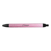 Tabletroze ombre Glitter Zwarte Inktpen Zwarte Inkt Pen (Voorkant)