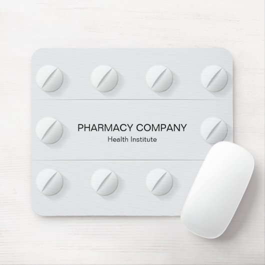 Tablets Pillen Doos Medisch - Mousepad Muismat (Met muis)