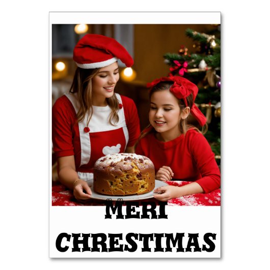 Tabletten bedrukt meri chrestimas ontwerp kaart (Voorkant)