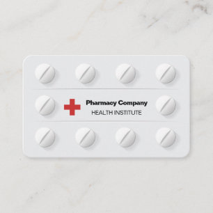 Tabletten Doos Professioneel medisch kruis Visitekaartje