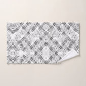 Tabletten en -strepen voor zwart-wit bad handdoek (Handdoek)