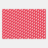 Tabletten met rode strepen en met gebrand glassche inpakpapier vel (Voorkant)