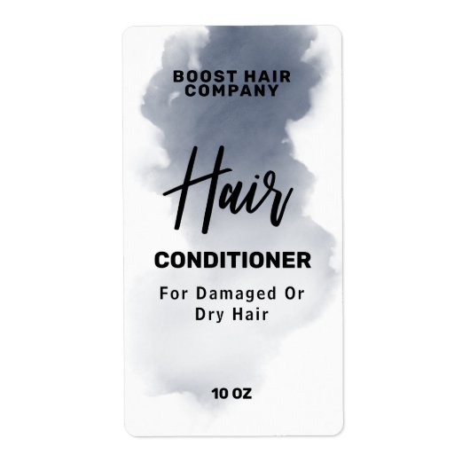 Tabletten voor rokerinkt, grijze haarverzorgingspr etiket (Voorkant)