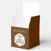 Tablettenafbeelding in Chocolate Favor Box Bedankdoosjes (Geopend)