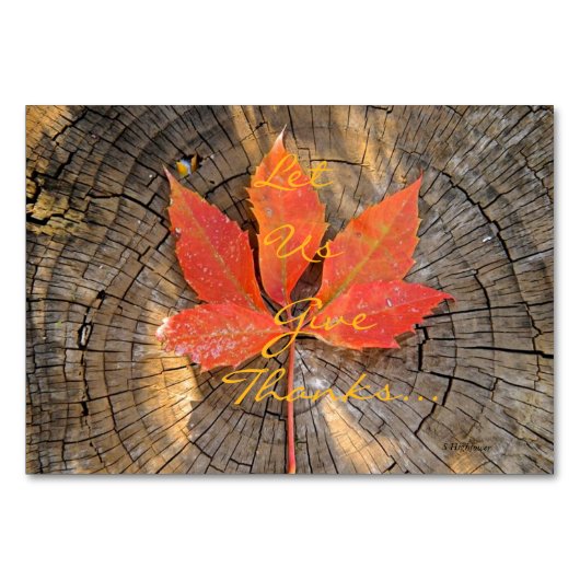 Tablettenkaart - Thanksgiving Kaart (Voorkant)