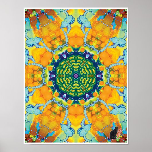 Taboo Kinetic Collage Kaleidoscoop Poster (Voorkant)