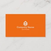 Tabpijl-omlaag - Oranje Visitekaartje (Achterkant)