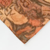 Tabriz tapijt stijl licht, warme kleuren fleece deken (Hoek)