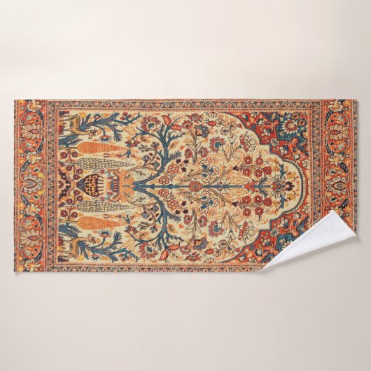 Tabriz Tree of Life Persian Rug Print Badhanddoek (Badhanddoek)