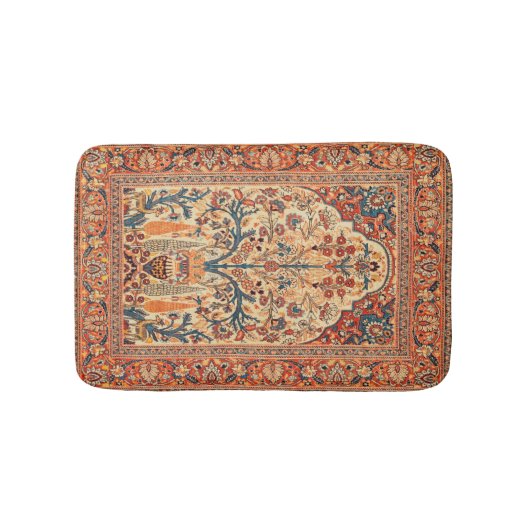 Tabriz Tree of Life Persian Rug Print Badmat (Voorkant)