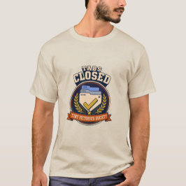 Tabs Gesloten Retro Browser Humor Badge T-shirt
