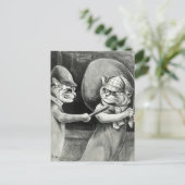 Tabs Pawnbroker by Louis Wain Feestdagenkaart (Staand voorkant)