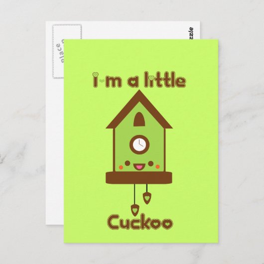 Tabu Japan Cuckoo Clock Briefkaart (Voorkant / Achterkant)