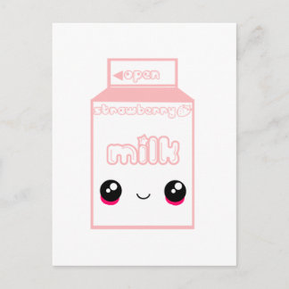 Tabu Japan Milk Line- Aardbei Briefkaart