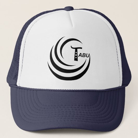 Tabu Logo niet achterzijde TABU helder LARGE PNG Trucker Pet (Voorkant)