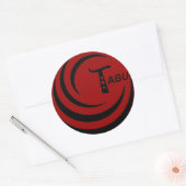 Tabu Logo no back TABU clear LARGE PNG Ronde Sticker (Envelop)