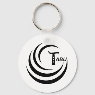 Tabu T Logo Grote zwarte kleur Sleutelhanger