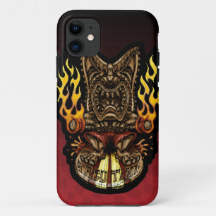 Tabu Tiki Surfing Tropical Fire God Case-Mate iPhone Case
