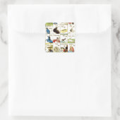 Tábua de alfabeto chinês vierkante sticker (Tas)