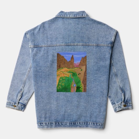 Tabuk, Saoedi-Arabië Denim Jacket (Achterkant)
