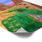 Tabuk, Saudi-Arabië Poster (Hoek)