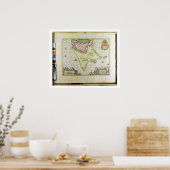 Tabula Magellanica, Quatiere del Fuego, bord 18 Poster (Keuken)