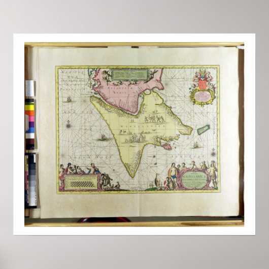 Tabula Magellanica, Quatiere del Fuego, bord 18 Poster (Voorkant)