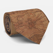 Tabula Peutingeriana Rom - Noricum Stropdas (Opgerold)