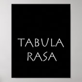 Tabula rasa poster (Voorkant)