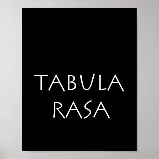 Tabula rasa poster (Voorkant)