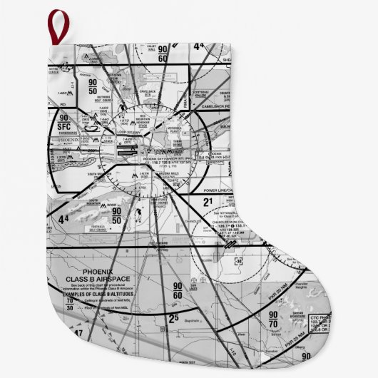 TAC-grafiek Phoenix Airport Grote Kerstsok (Voorkant)