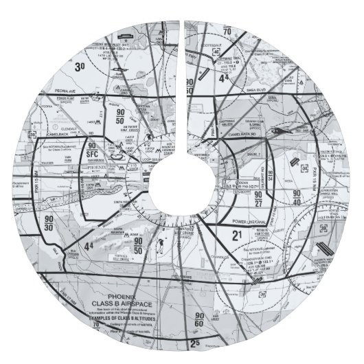 TAC-grafiek Phoenix Airport Kerstboom Rok (Voorkant)
