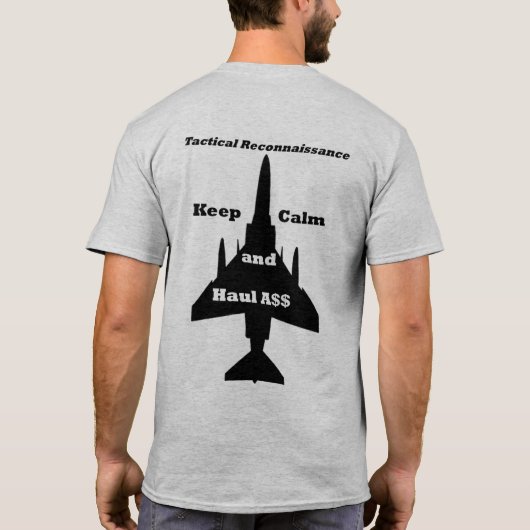 Tac Recce #1 — F-4 op achterzijde T-shirt (Achterkant)