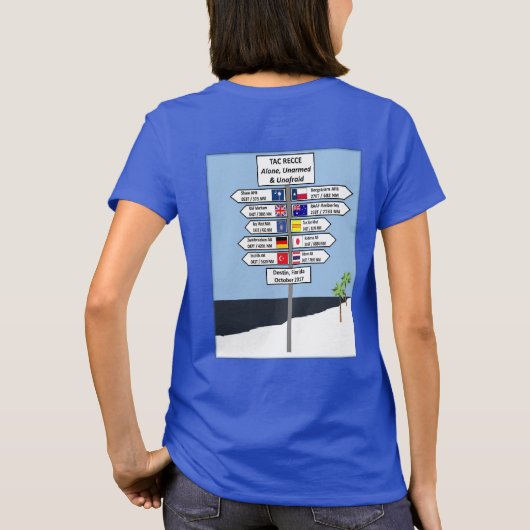 Tac Recce Damas #2 — gebaar achteraan T-shirt (Achterkant)