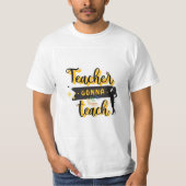 tacher leraar T-shart wit T-shirt (Voorkant)